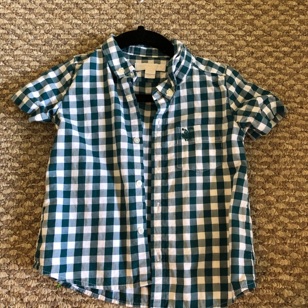 Burberry boy shirt size 2t